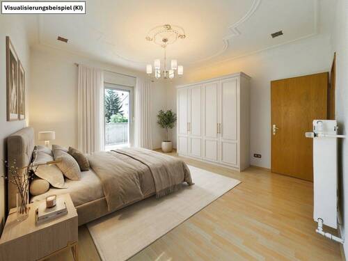 Schlafzimmer - Etagenwohnung mit 83,00 m&sup2; in Stuttgart zum Kaufen