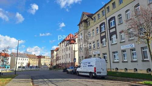 Blick in die Bahnhofstraße Richtung Trogbau - 