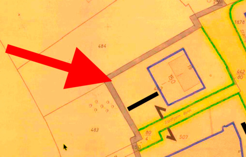 Ausschnitt Bebauungsplan - Grundstück in Bonn zum Kaufen