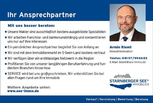Ihr Profi Herr Klemt 08157-996683 - 