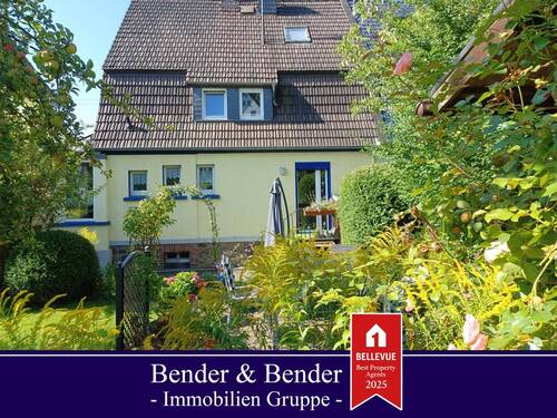 Gartenansicht - Charakteristische Doppelhaushälfte mit tollem Garten - nahe Stadtzentrum!