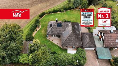 Luftbild - Privatsphäre pur - Großzügiges Eigenheim in Gülzow