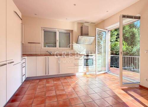 Küche mit Balkon - Einfamilienhaus mit 289,00 m² in Hamburg zum Kaufen