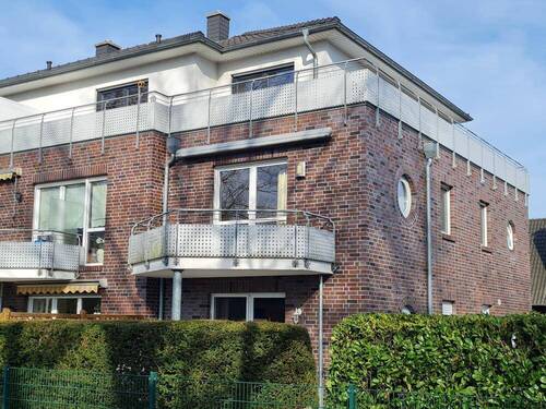 Die Balkonansicht - 3 Zimmer Etagenwohnung zur Miete in Stuhr