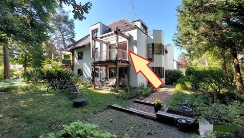 Hausansicht Gartenseite - Bestlage HarlachingMenterschwaige, 2-Zi. ETW sucht Selbstnutzer - Provisionsfrei