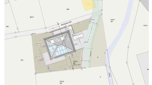 Freiflächenplan Bungalow Mühlenstraße - 
