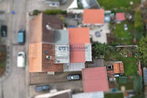 Vogelperspektive - 8 Zimmer Mehrfamilienhaus, Wohnhaus zum Kaufen in Dossenheim