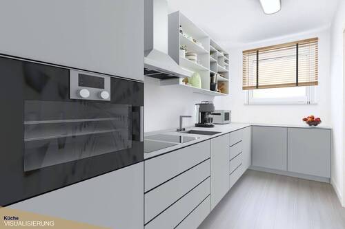 Küche (Visualisierung) - Reihenendhaus mit 107,00 m² in Krefeld zum Kaufen