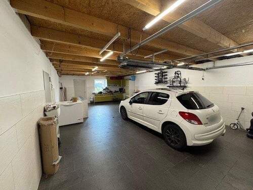 Doppelgarage Sicht nach hinten - 