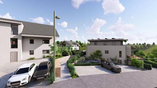 PKW-Stellplätze neben dem Haus - 