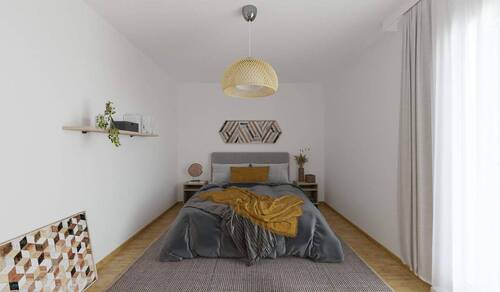 Ein komfortables Schlafzimmer - 3 Zimmer Etagenwohnung in Rostock