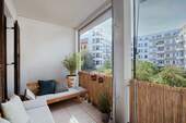 Loggia mit Südwestausrichtung - 4 Zimmer Etagenwohnung in Berlin