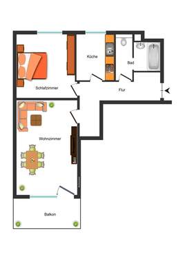 Grundriß 1. Obergeschoß - 