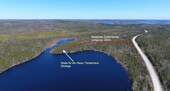 Eventuelle Lage Haus und Zufahrt - 21 HEKTAR Land direkt am See - 950m Seeufer