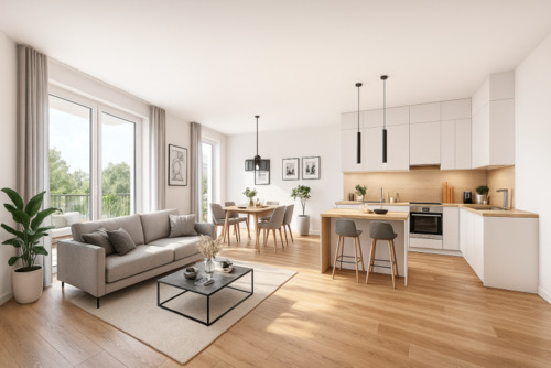 WBS64 Büro Visualisierung - 3 Zimmer Etagenwohnung zur Miete in Oldenburg