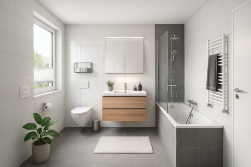 WBS64 Bad Visualisierung - 3 Zimmer Etagenwohnung in Oldenburg