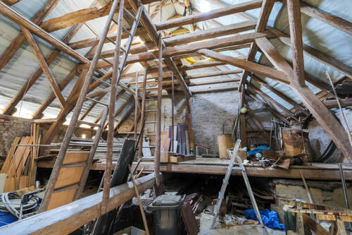 Unausgebauter Dachstuhl Scheune - 