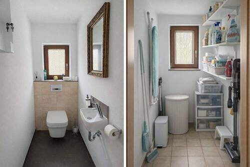 Gäste WC + Haushaltsraum - 