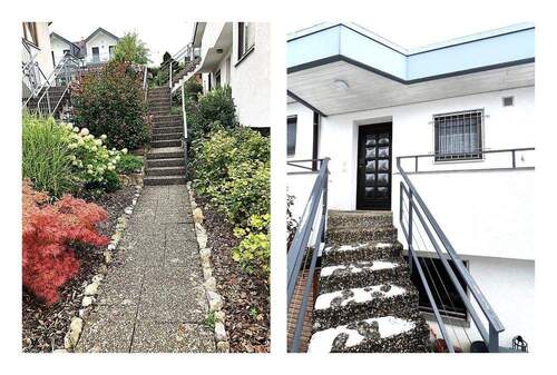 Treppenweg Eingang - 4 Zimmer Terrassenwohnung in Ammerbuch