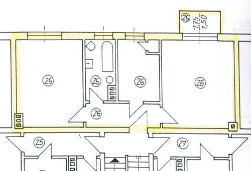HHM, Weinert 4, WE 04_08.jpg - Erich-Weinert-Straße 4 - Zwei Zimmer, Wohnküche, Wannenbad