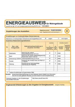 Energieausweis - 