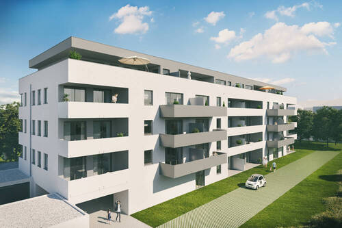 Hausansicht visualisiert - 
