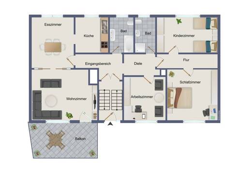 Erdgeschoss/Wohnung - 