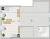 Grundriss Dachgeschoss, teilweise ausgebaut - 