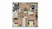 2. Obergeschoss, Haus 2 - 