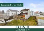 Garten / Rückansicht Südost - Renovierungsbedürftiges Ein- oder Zweifamilienhaus auf angenehm großen Grundstück in IN-Etting!