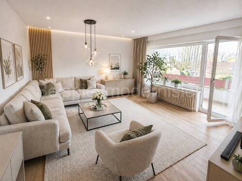 Beispiel Wohnzimmer modernisiert - 