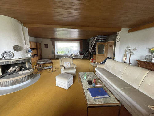 Wohnzimmer mit Kamin - 