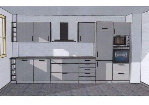 Visualisierung Küche - 2 Zimmer Etagenwohnung in Lüneburg