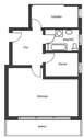 Grundriss - Etagenwohnung mit 45,00 m² in München zur Miete