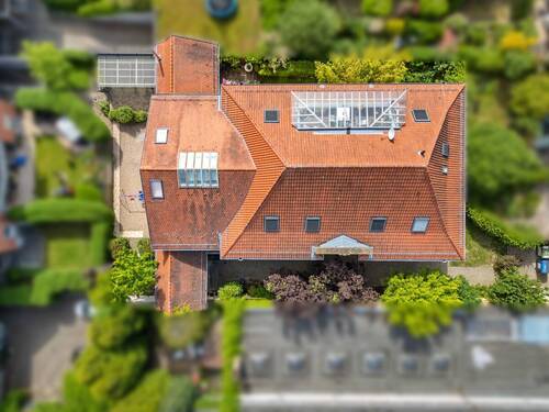 Luftbild - 1 Zimmer Mehrfamilienhaus, Wohnhaus zum Kaufen in Karlsruhe / Durlach / Aue