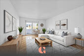 Visualisierung Wohnzimmer - Ideal geschnittene 4-Zimmer-Wohnung mit 2 Balkonen