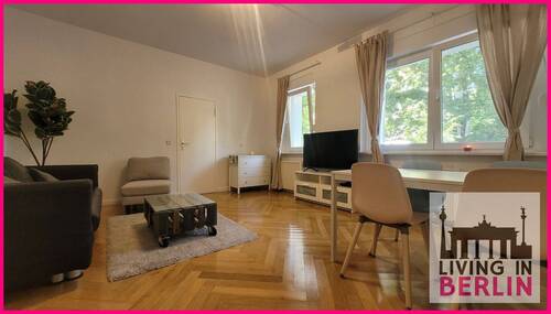 Wohnzimmer - Etagenwohnung mit 44,30 m² in Berlin zur Miete