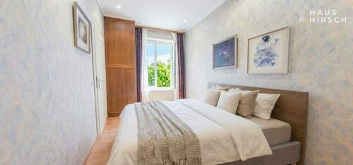 Schlafzimmer – ruhig gelegen mit Blick ins Grüne - Etagenwohnung mit 61,00 m&sup2; in Berlin zum Kaufen