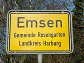 Ortsschild Emsen - Wunderschön saniertes Einfamilienhaus im Rosengarten - Weitblick inbegriffen - *** 360 Grad Rundgang ***
