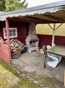 Gartenhaus Veranda mit Außenkamin - 