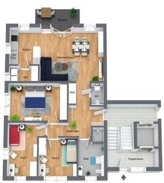 Bild 3 - 4 Zimmer Etagenwohnung in Jüchen