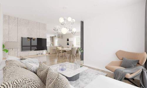 Wohnzimmer Essen Küche - 
