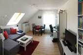 Wohn-Essbereich - 2 Zimmer Etagenwohnung zur Miete in Filderstadt
