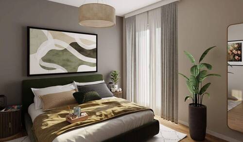Ein komfortables Schlafzimmer - Etagenwohnung mit 54,40 m² in Hasloh zum Kaufen