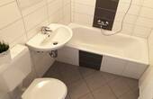 Bad mit Wanne - 2 Zimmer Etagenwohnung in Chemnitz