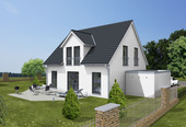 Einfamilienhaus Smart oK Garten Giebel Ost.png - Aktionshaus EFH Typ Smart in Massivbauweise zum Festpreis!
