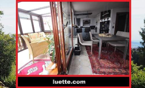 Wintergarten, Essplatz - Mod. neu ausgestattete 2-Zimmer-ETW, Südbalkon, Alpenblick, Wintergarten, Holzpellet-Ofen + neue elektr. Heizelemente...