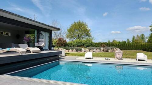 Ansicht Salzwasserpool - Grundstück zum Kaufen in Michendorf