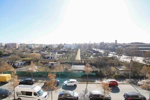 Ausblick auf Gärten - Charmante 1-Zimmer-Wohnung mit Balkon und Stellplatz im Englischen Viertel - Berlin-Wedding