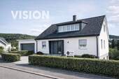 VISION AUSSENANSICHT - Geräumiges Zweifamilienhaus mit Ausbaupotenzial